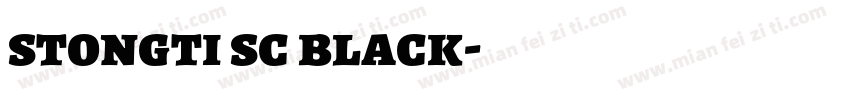 stongti sc black字体转换